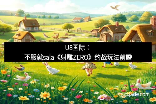 U8国际：不服就sala《射雕ZERO》约战玩法前瞻